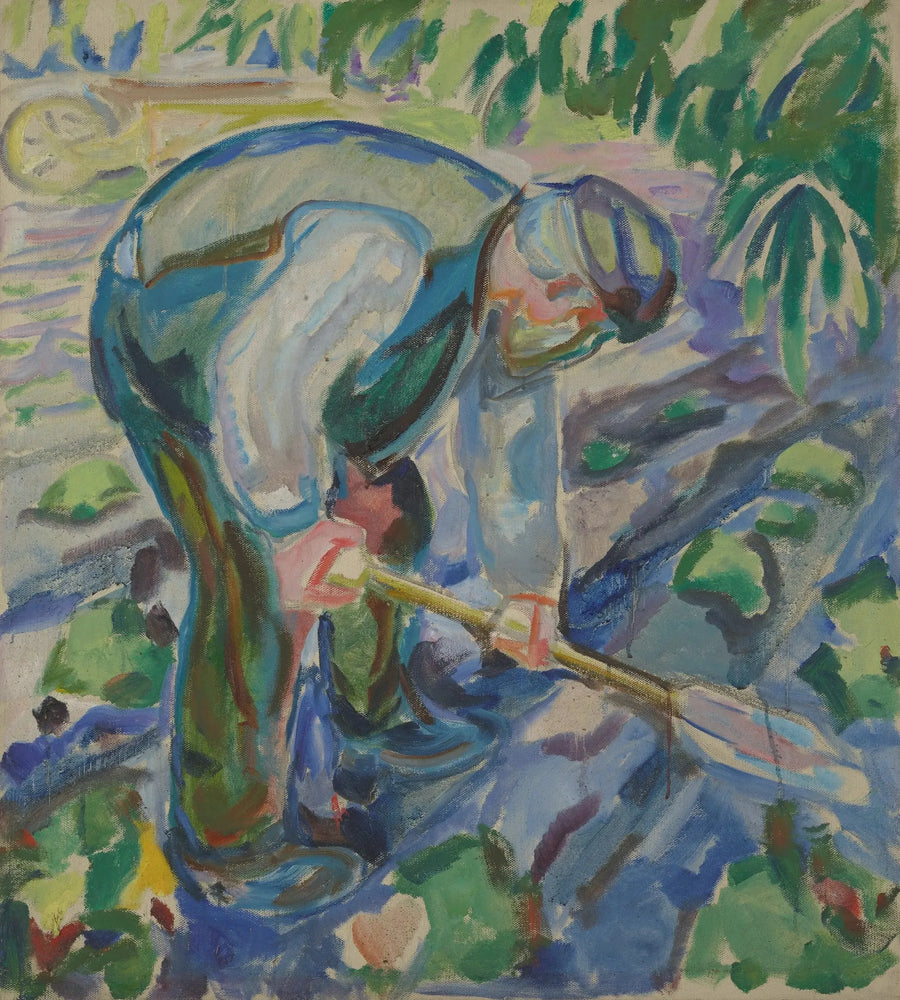 Homme creusant - Edvard Munch