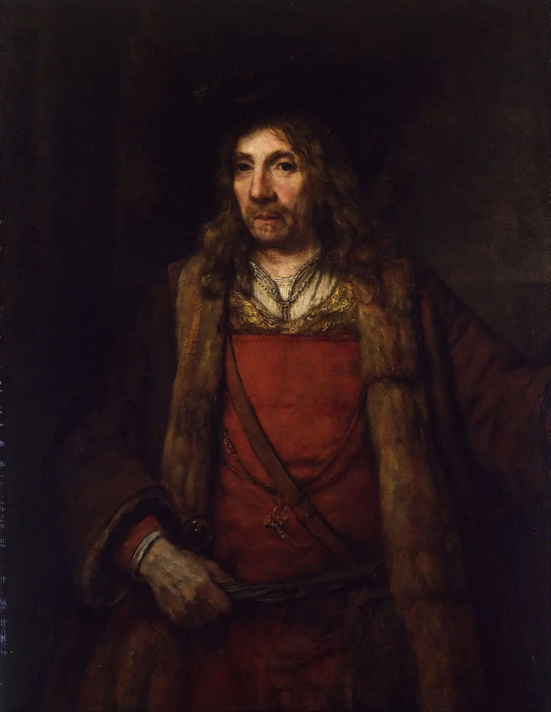 Homme dans un manteau doublé de fourrure - Rembrandt
