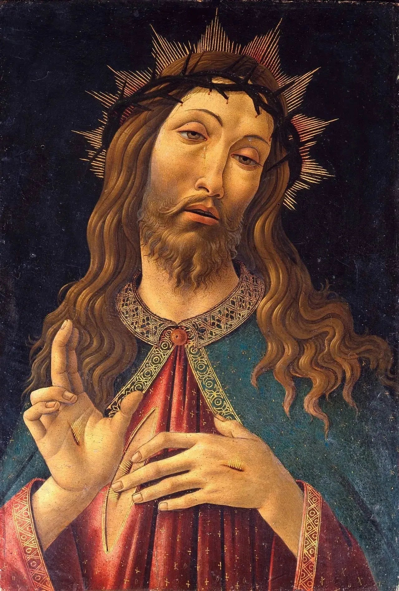 Homme de douleurs - Sandro Botticelli image 1 reproduction d’œuvre d’art à l’huile