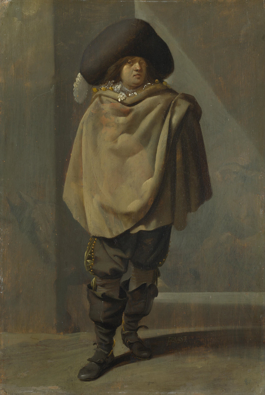 Un homme debout - Pieter Jansz Quast