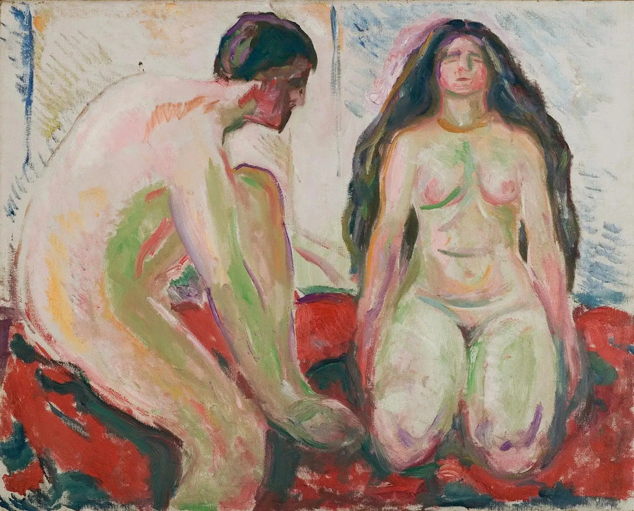 Homme et Femme nus - Edvard Munch