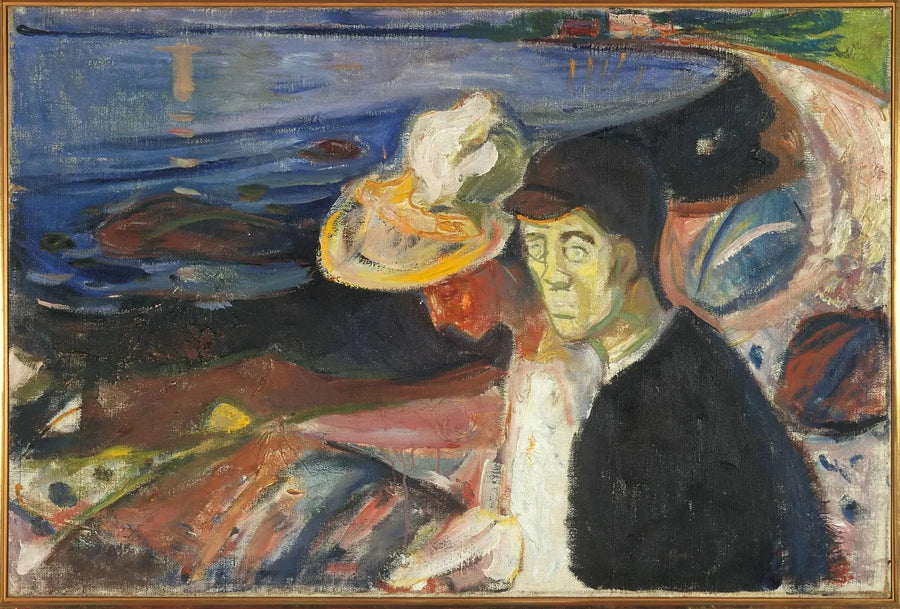 Homme et Femme sur la plage - Edvard Munch
