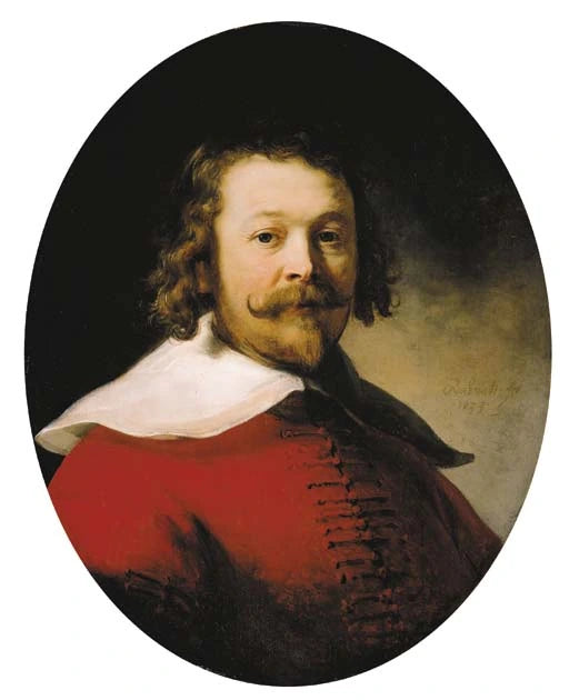 Portrait d’un homme en habit rouge — Rembrandt, 1633, The Leiden Collection