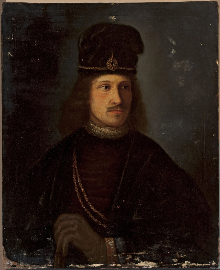 Portrait d’un homme à la haute coiffe – imitateur de Rembrandt