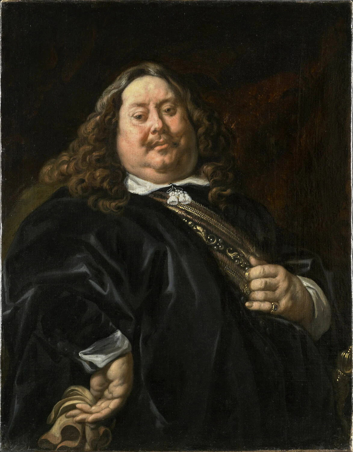Homme obèse, dit autrefois Portrait de l'amiral Michel-Adrien Ruyter - Jacob Jordaens
