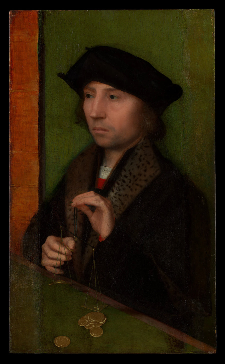 Homme pesant de l'or - Adriaen Isenbrant