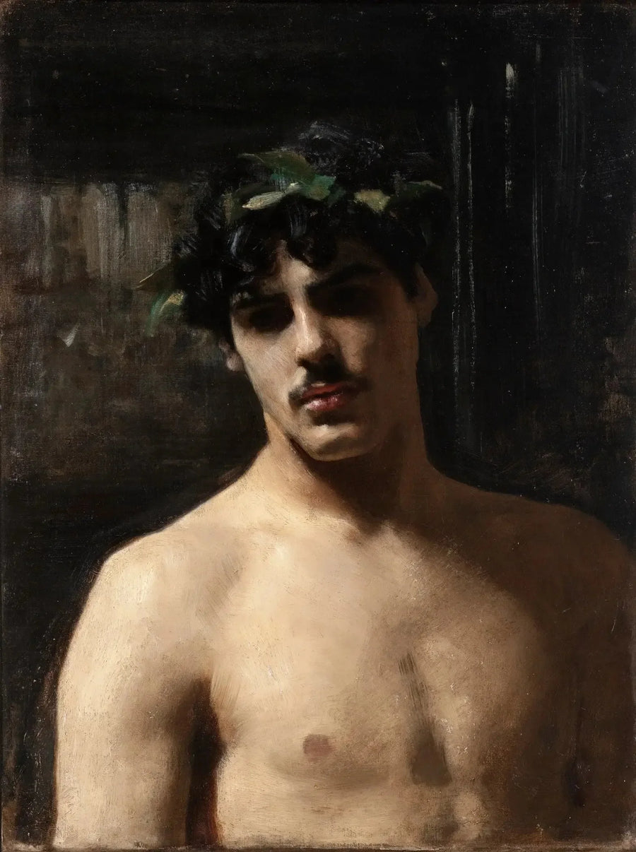 Homme portant des lauriers - John Singer Sargent