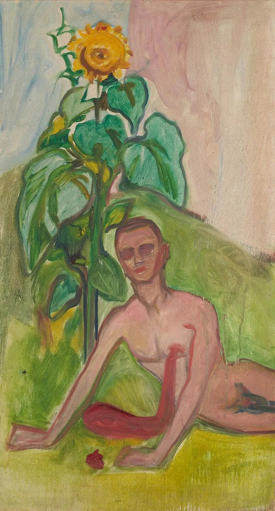 Homme saignant et Tournesol - Edvard Munch