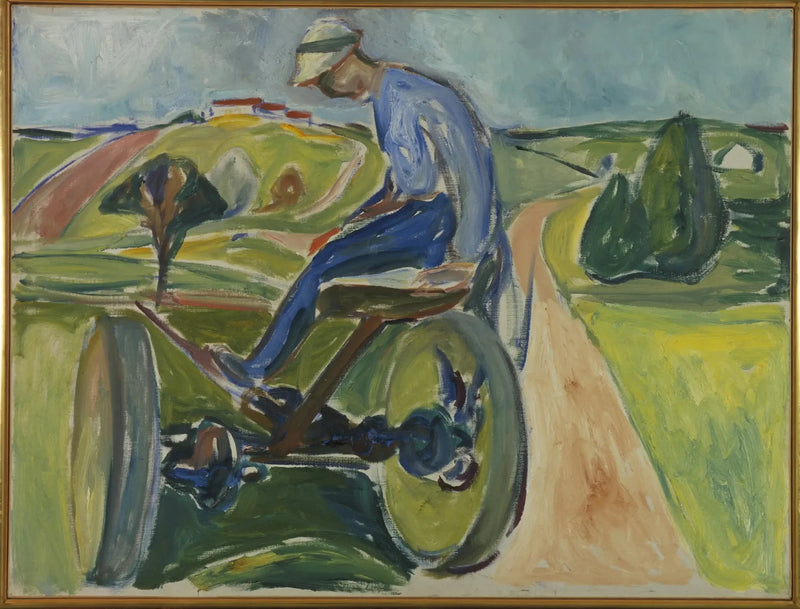 Homme sur la moissonneuse - Edvard Munch