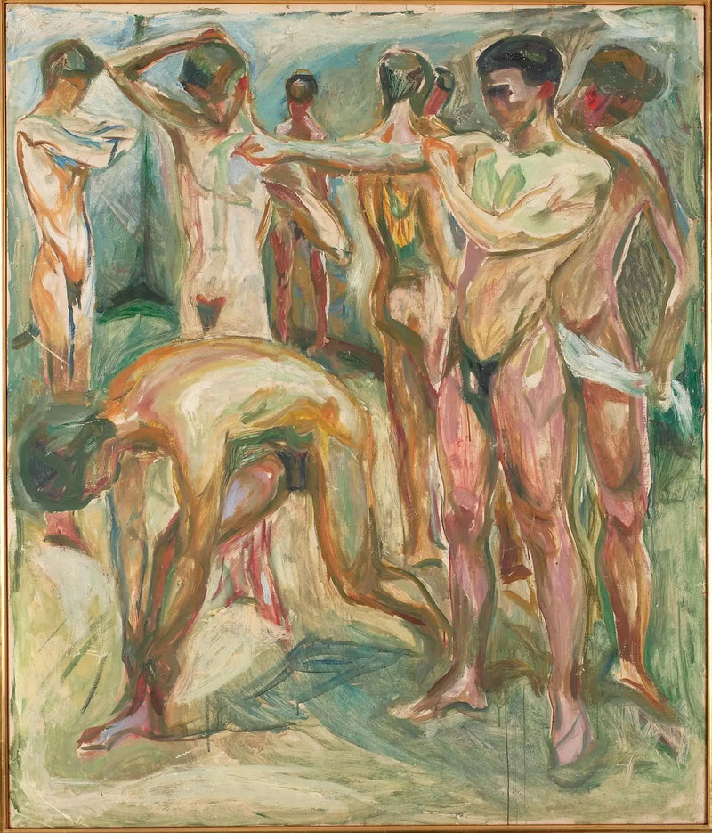 Hommes nus aux bains - Edvard Munch