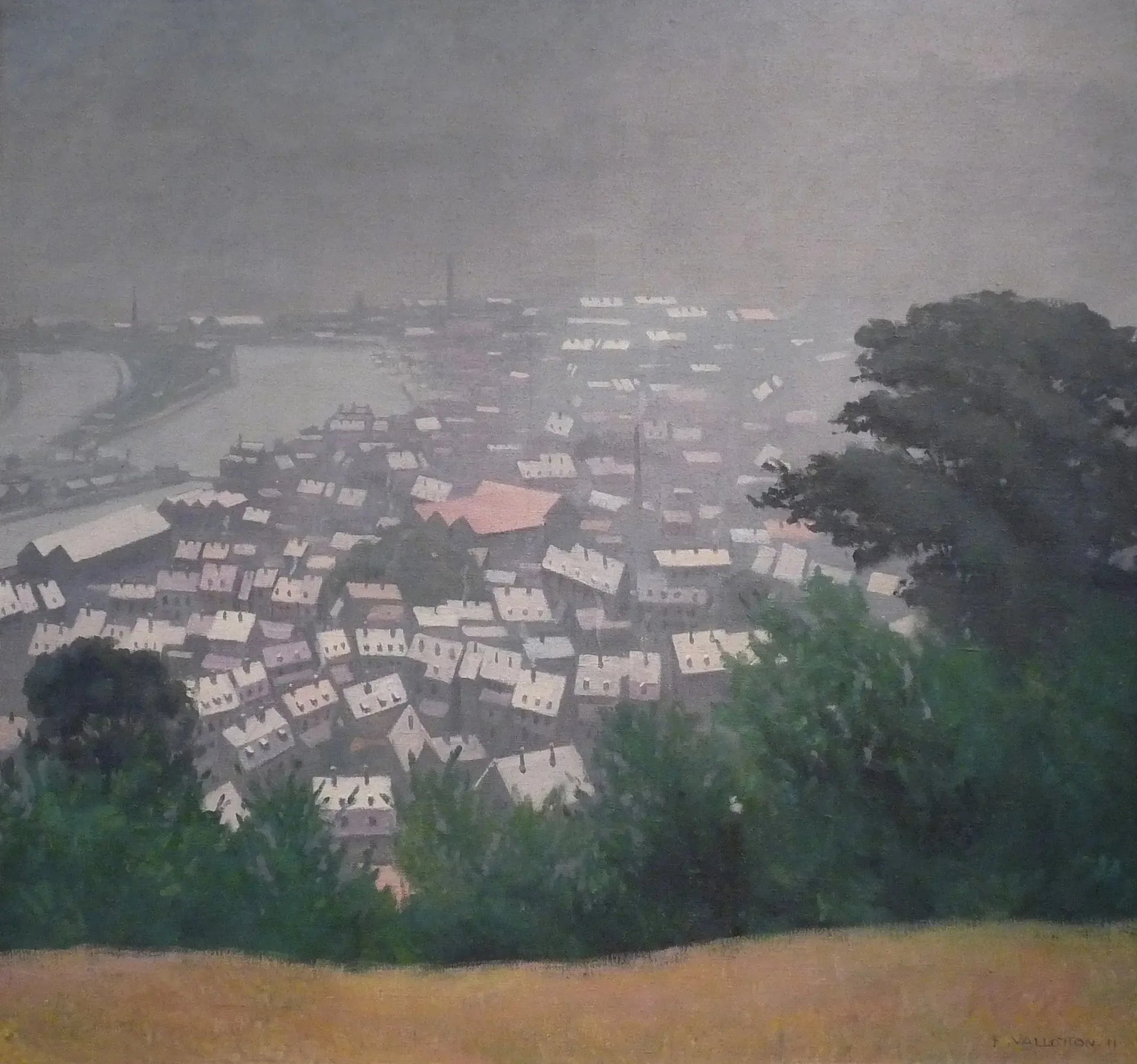 Honfleur dans la brume - Félix Vallotton image 1 reproduction artisanale de tableau
