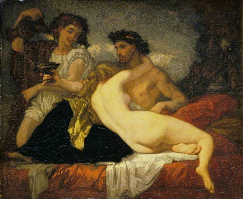 Horace et Lydia - Thomas Couture image 1 copie de tableau peinte à la main