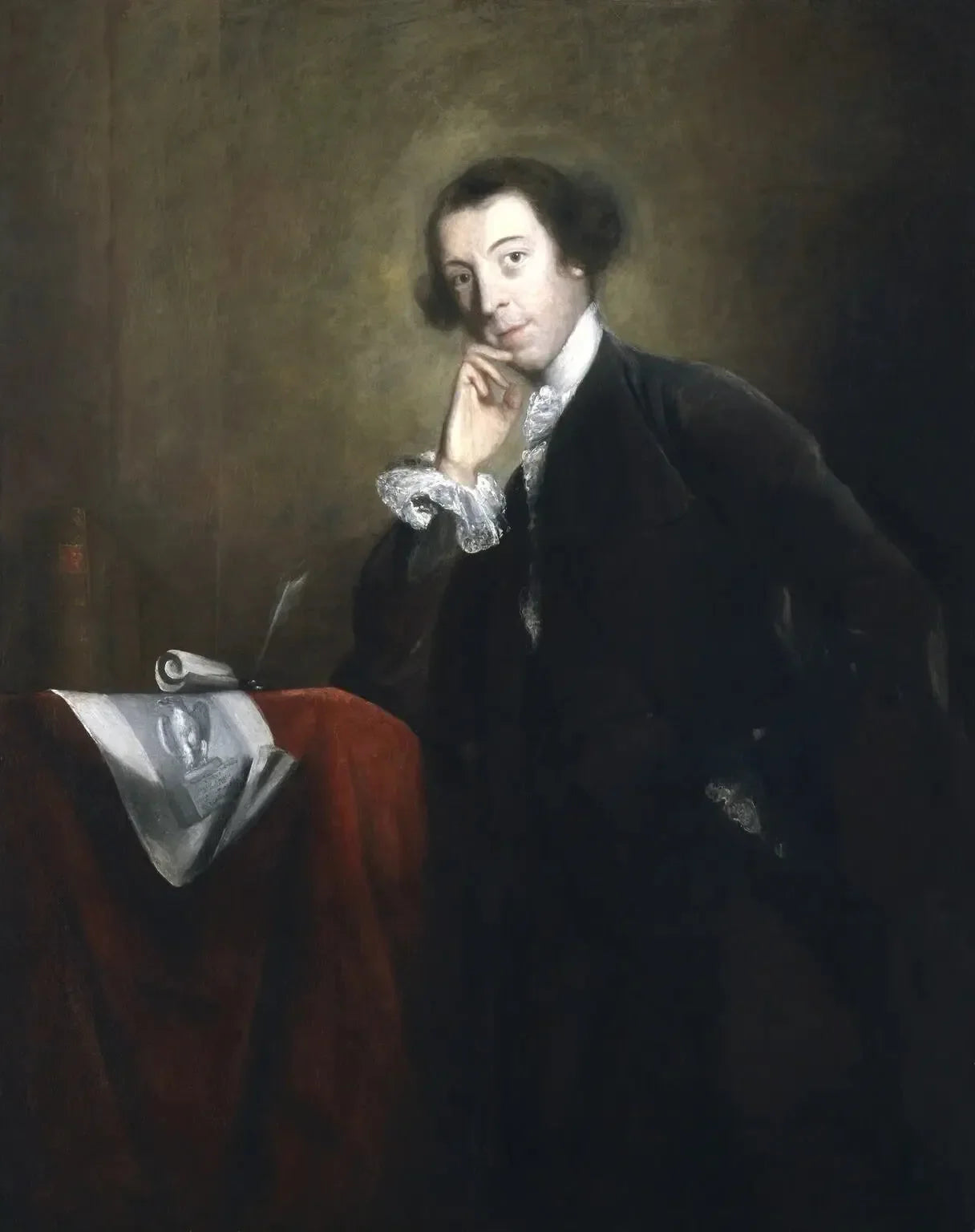 Horace Walpole - Joshua Reynolds image 1 tableau peint à l’huile sur toile