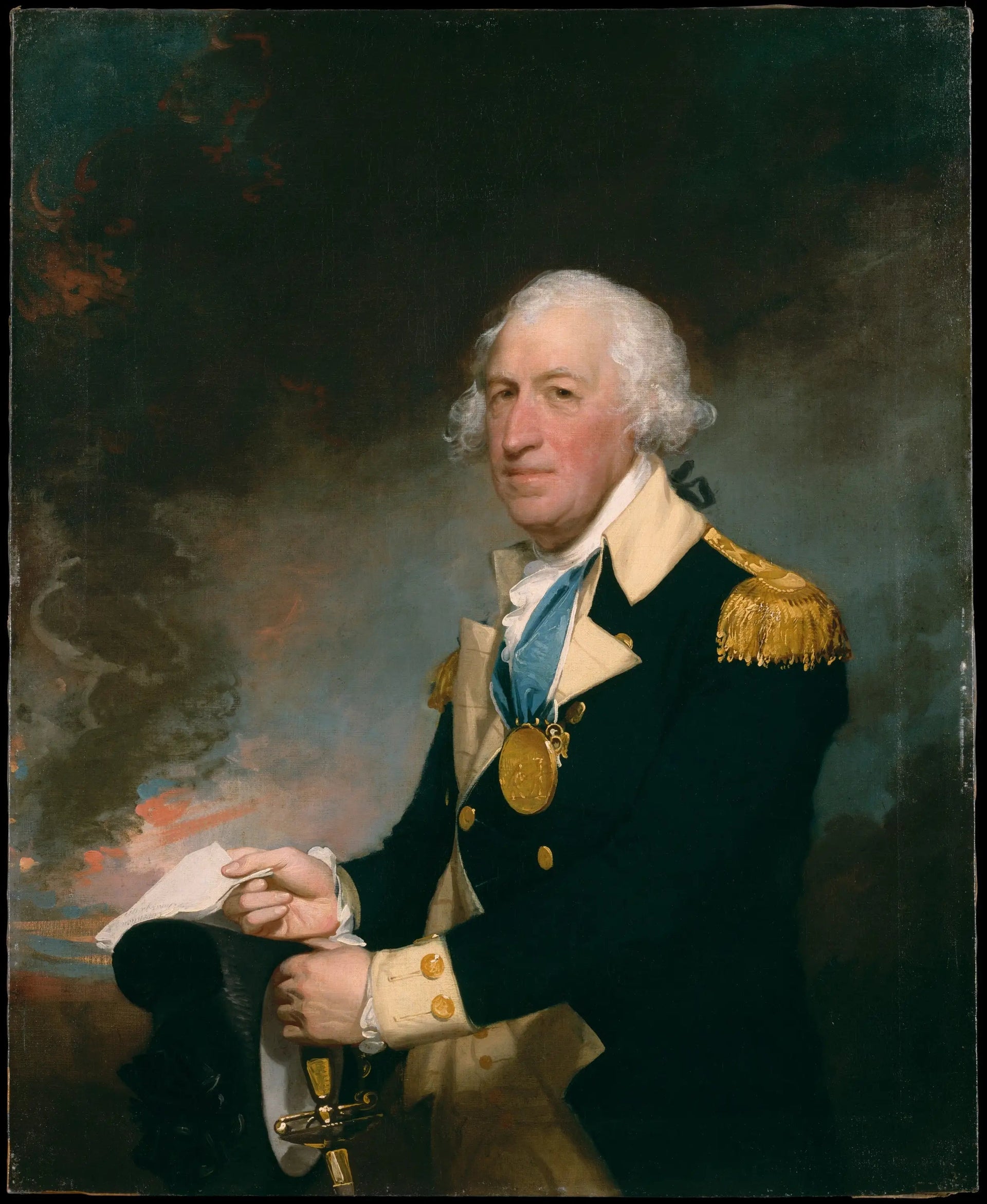 Horatio Gates - Gilbert Stuart image 1 copie peinte à la main à l’huile