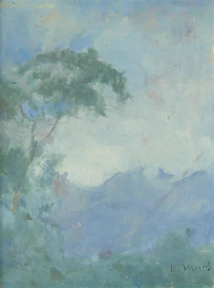 Horizonte à Teresópolis - Eliseu Visconti image 1 copie de tableau peinte à la main