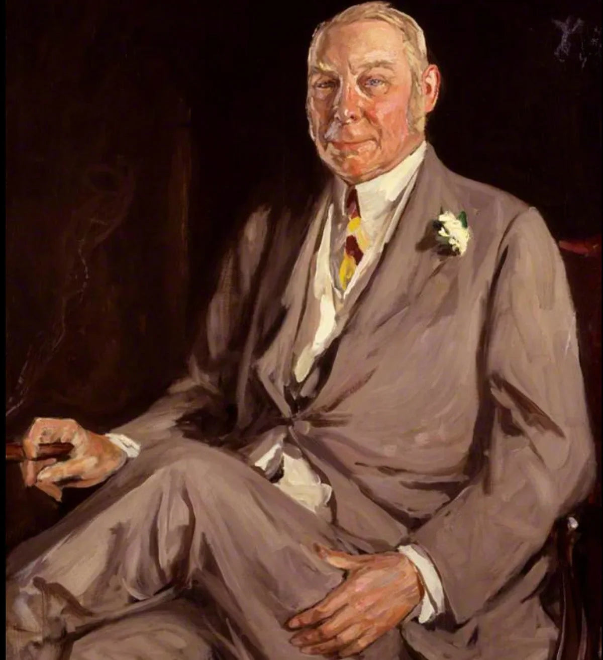 Hugh Cecil Lowther, 5e comte de Lonsdale - John Lavery image 1 reproduction artisanale de tableau