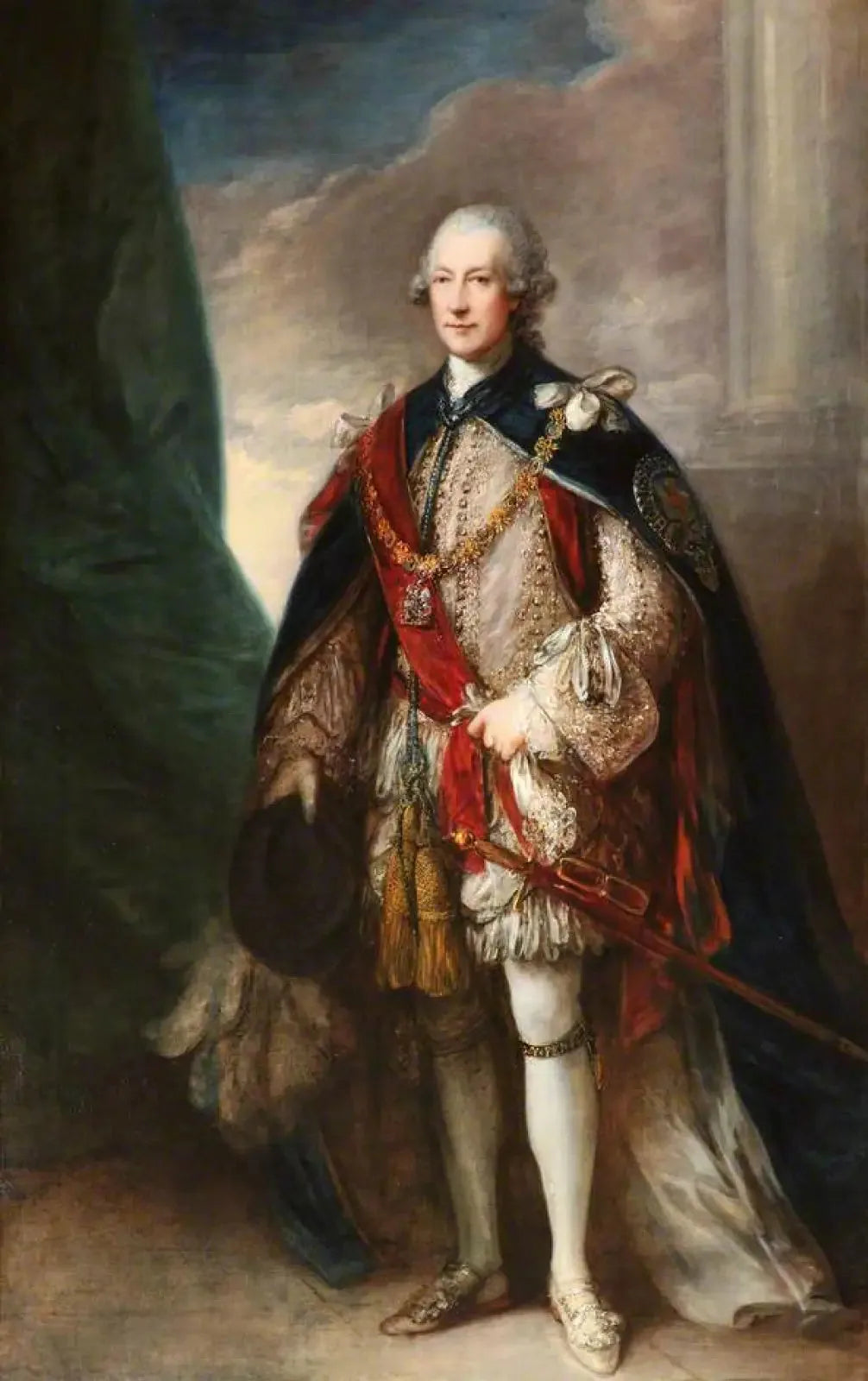 Hugh Percy (1712–1786), 1er duc de Northumberland - Thomas Gainsborough image 1 copie peinte à la main à l’huile