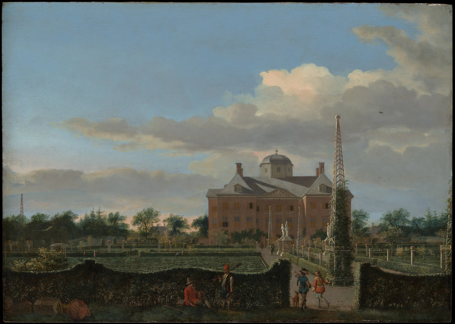 Le Huis ten Bosch à La Haye et son jardin à la française (Vue du sud) - Jan van der Heyden