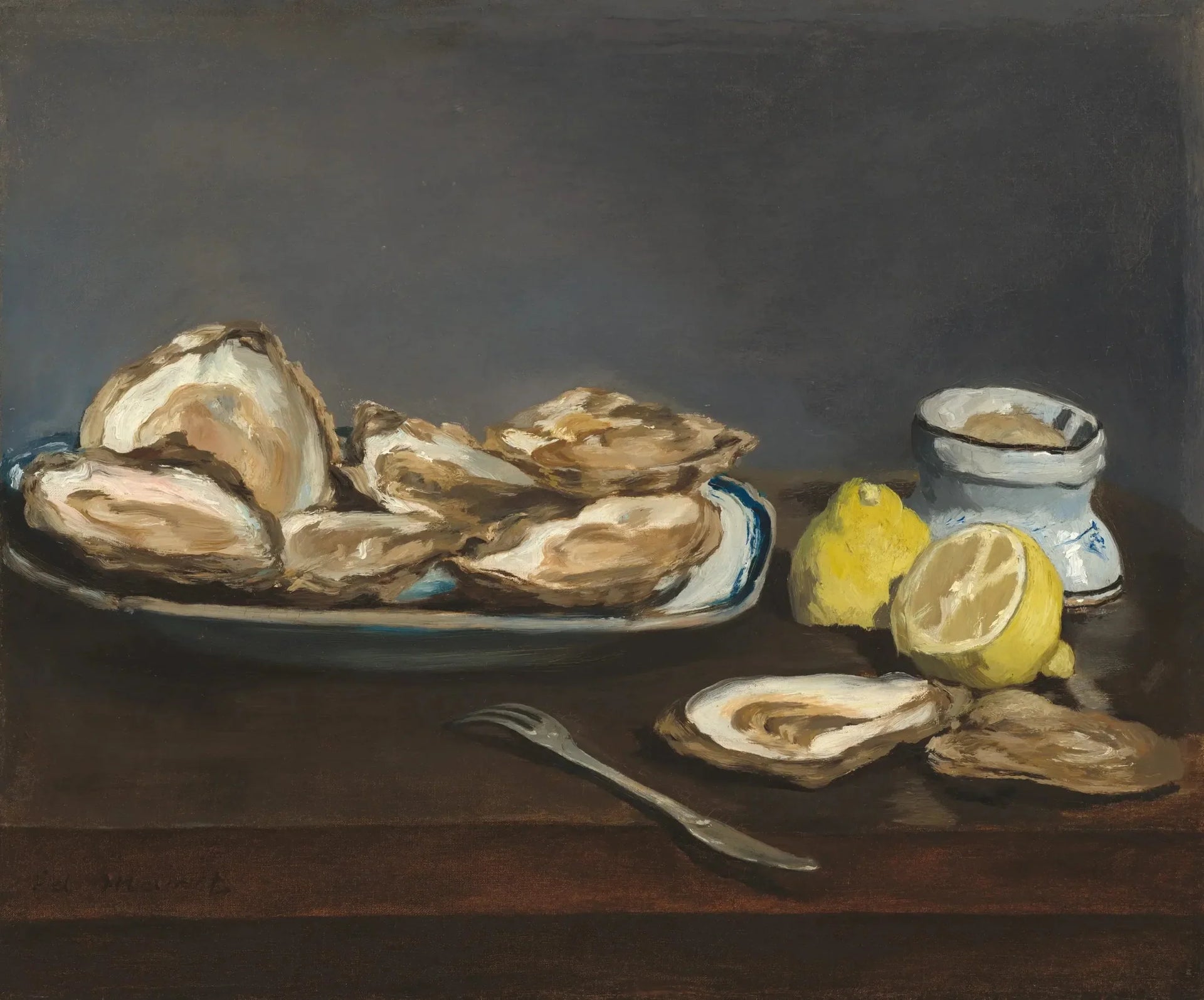 Huîtres - Édouard Manet image 1 copie peinte à la main à l’huile