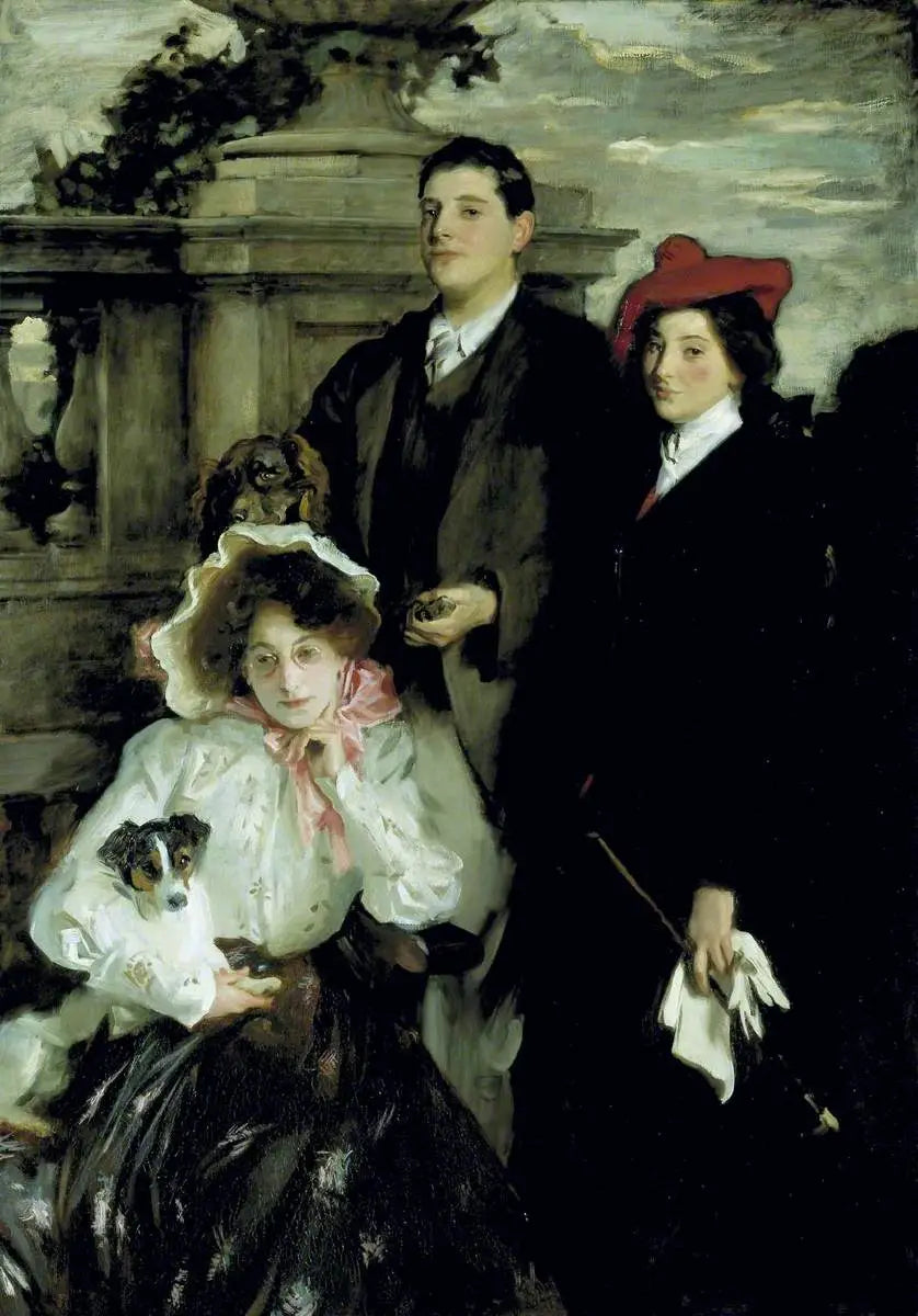 Hylda, Almina et Conway, enfants d'Asher Wertheimer - John Singer Sargent image 1 copie de tableau peinte à la main