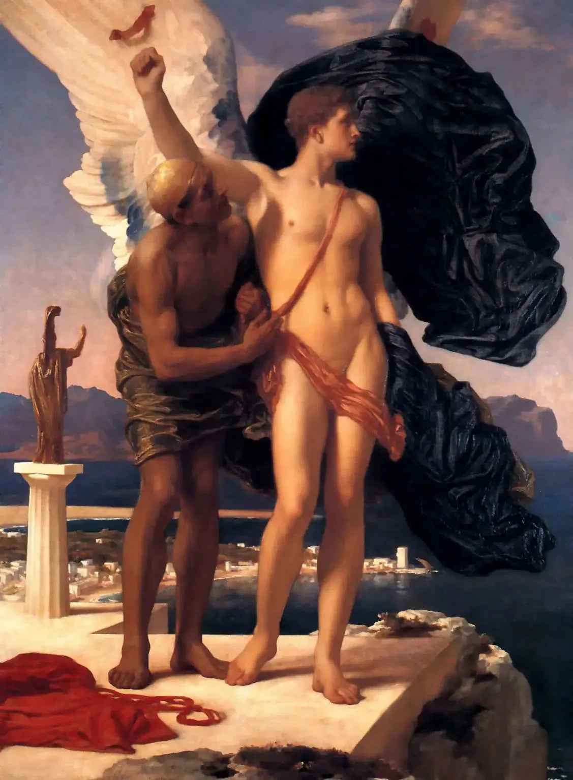 Icare et Dédale - Frederic Leighton image 1 copie peinte à la main à l’huile