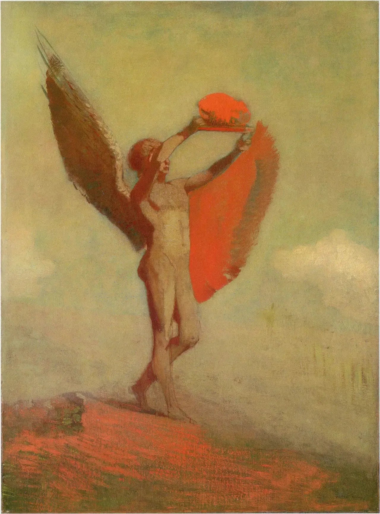 Icare - Odilon Redon image 1 copie peinte à la main à l’huile