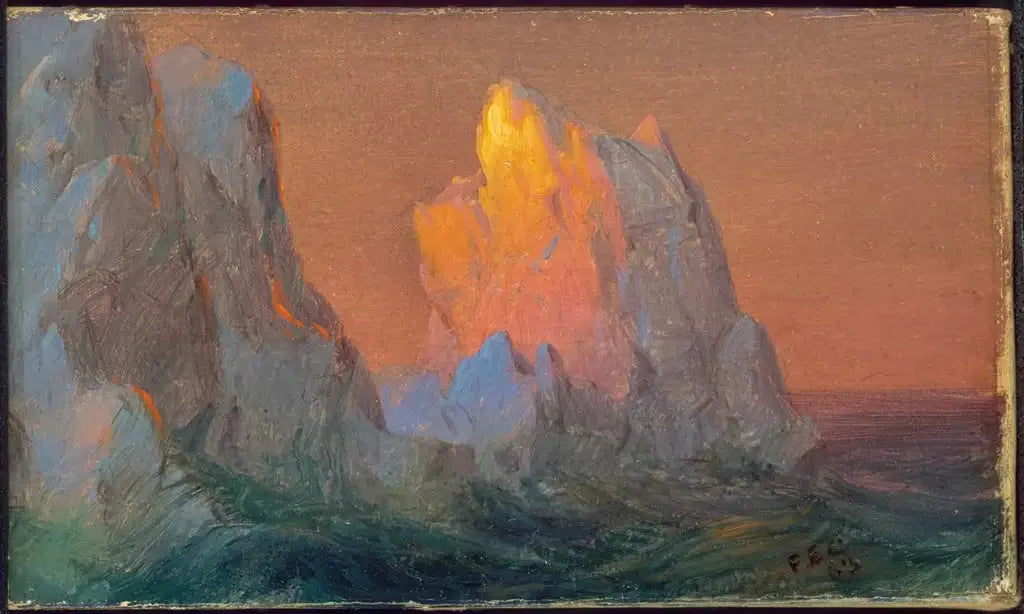 Icebergs - Frederic Edwin Church image 1 tableau peint à l’huile sur toile