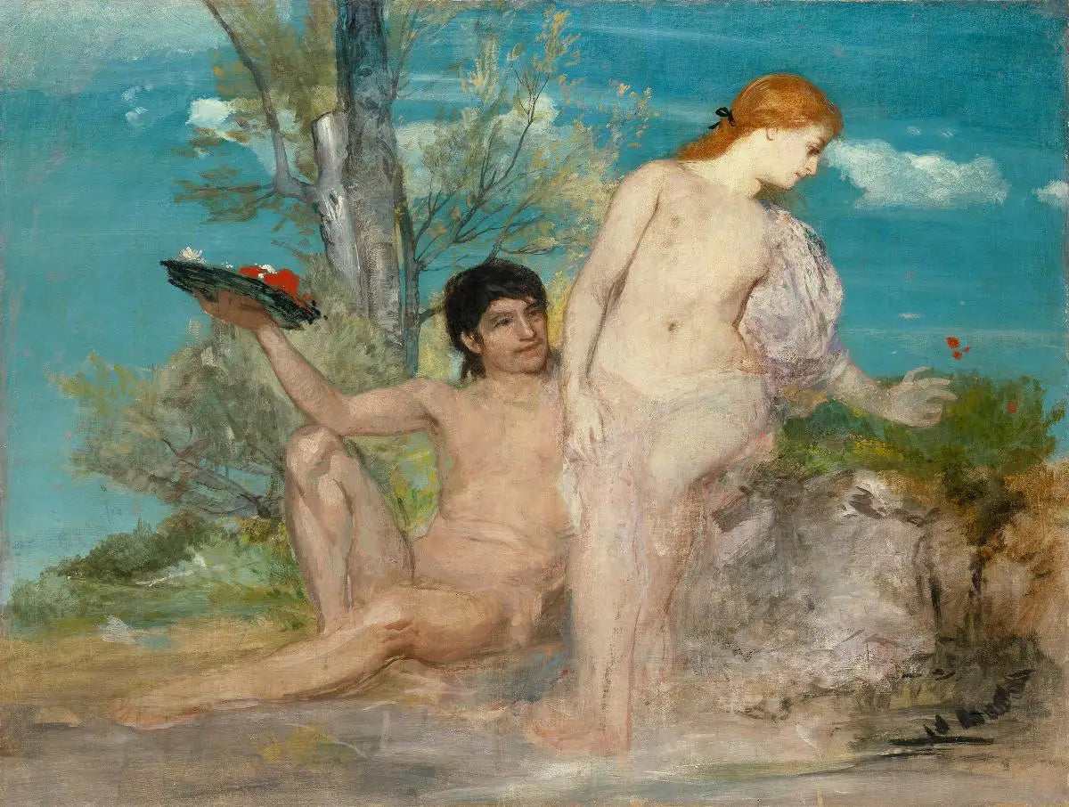 Idylle - Arnold Böcklin image 1 tableau peint à l’huile sur toile