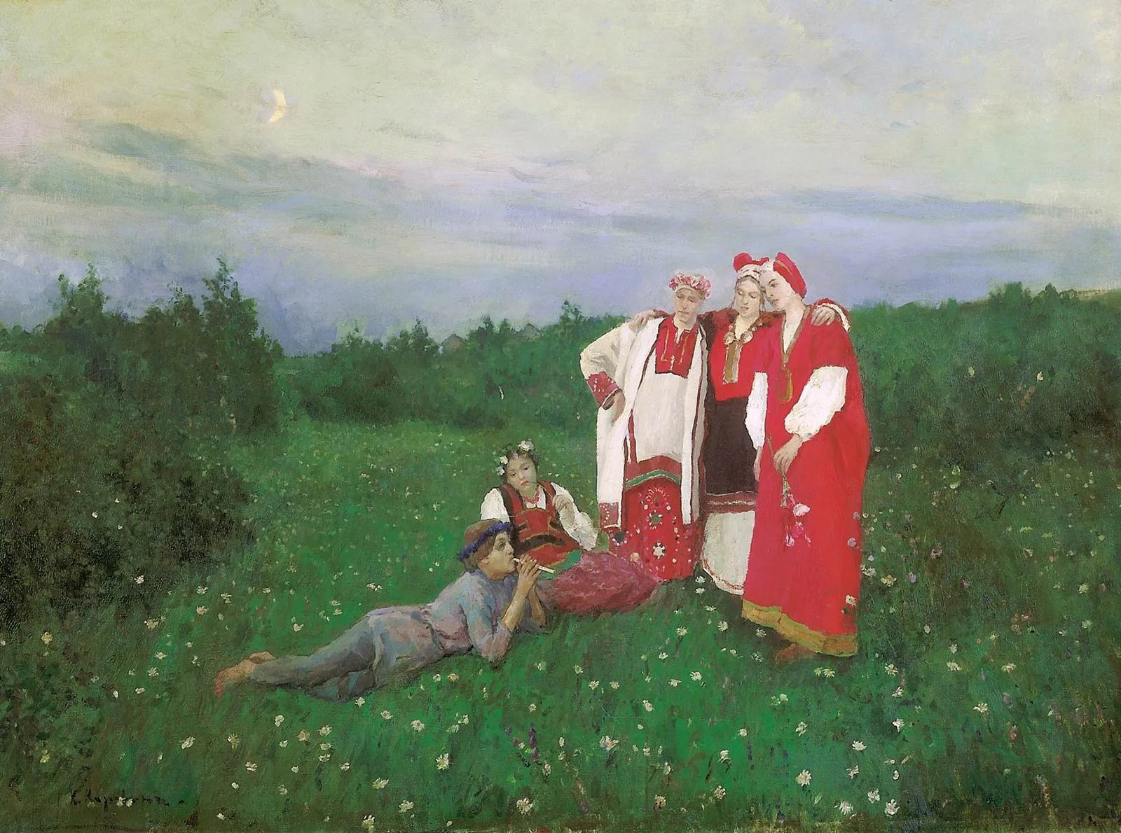 Idylle du Nord - Konstantin Korovin image 1 copie de tableau peinte à la main