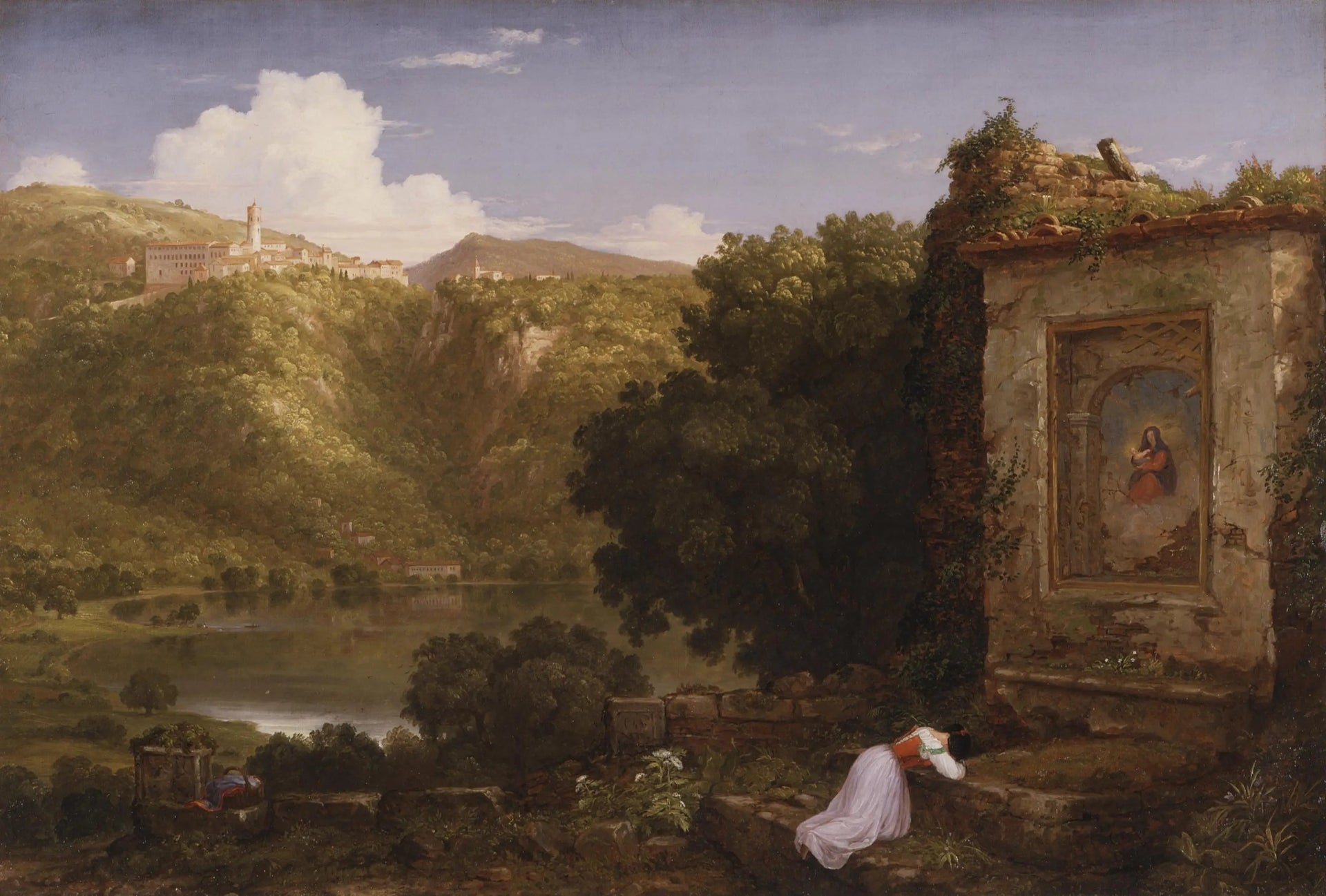 II Penseroso - Thomas Cole image 1 copie de tableau peinte à la main
