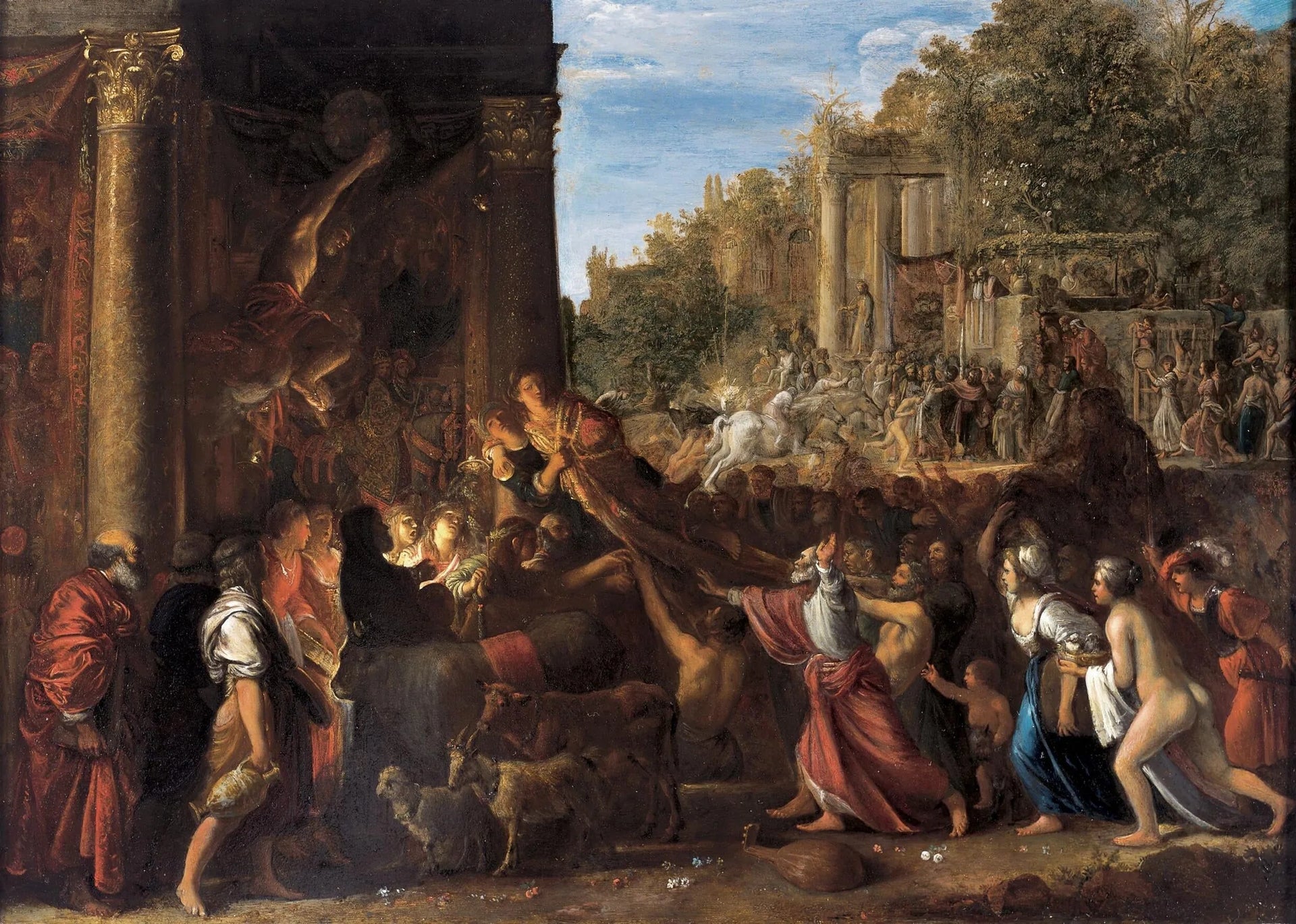 Il Contento - Adam Elsheimer image 1 copie peinte à la main à l’huile