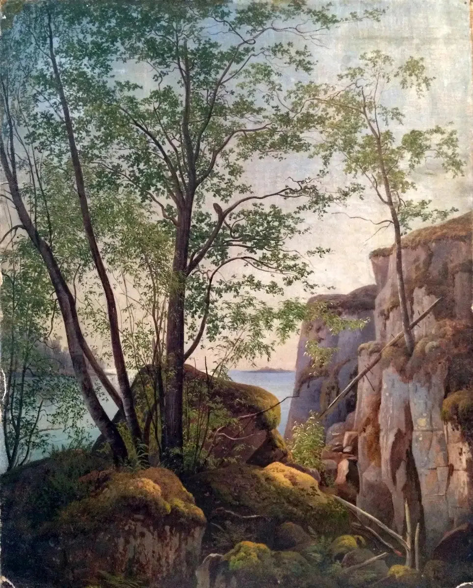 Île de Valaam - Ivan Chichkine image 1 copie peinte à la main à l’huile