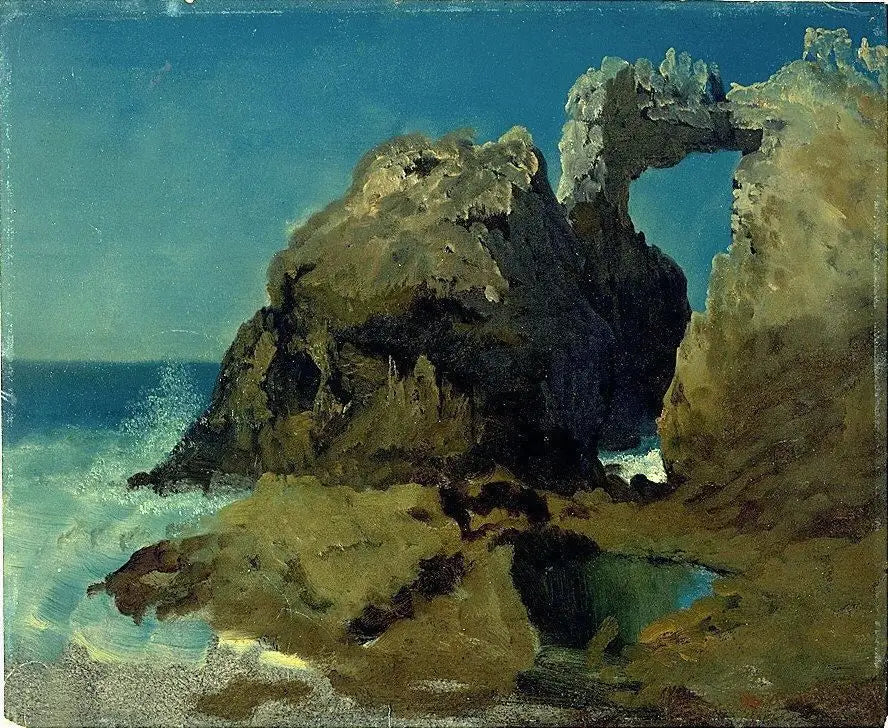 Îles Farallon, océan Pacifique - Albert Bierstadt image 1 copie de tableau peinte à la main