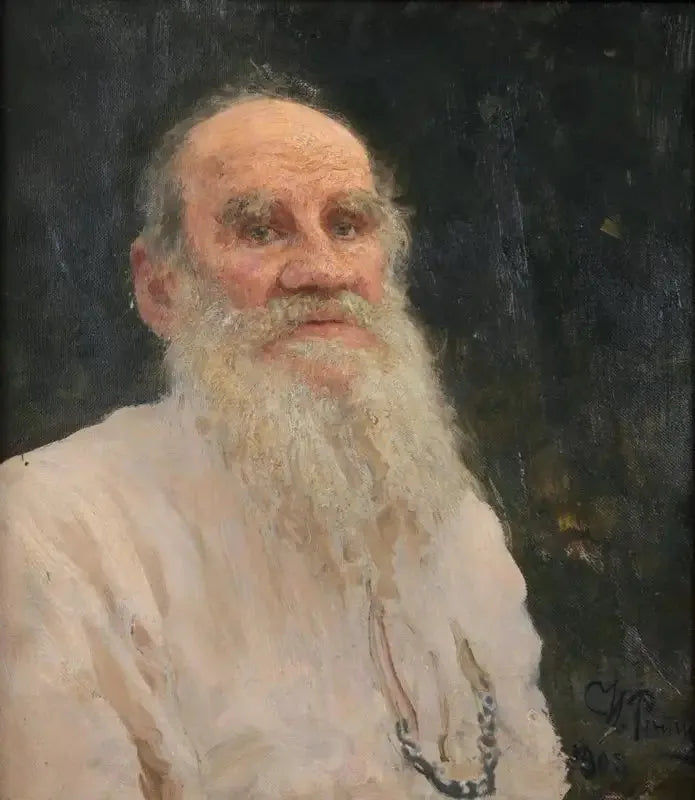 Портрет Л.Н. Толстого - Ilya Repin image 1 reproduction artisanale de tableau