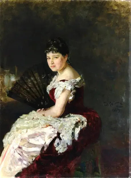 Портрет певицы Марии Николаевны Климентовой - Ilya Repin