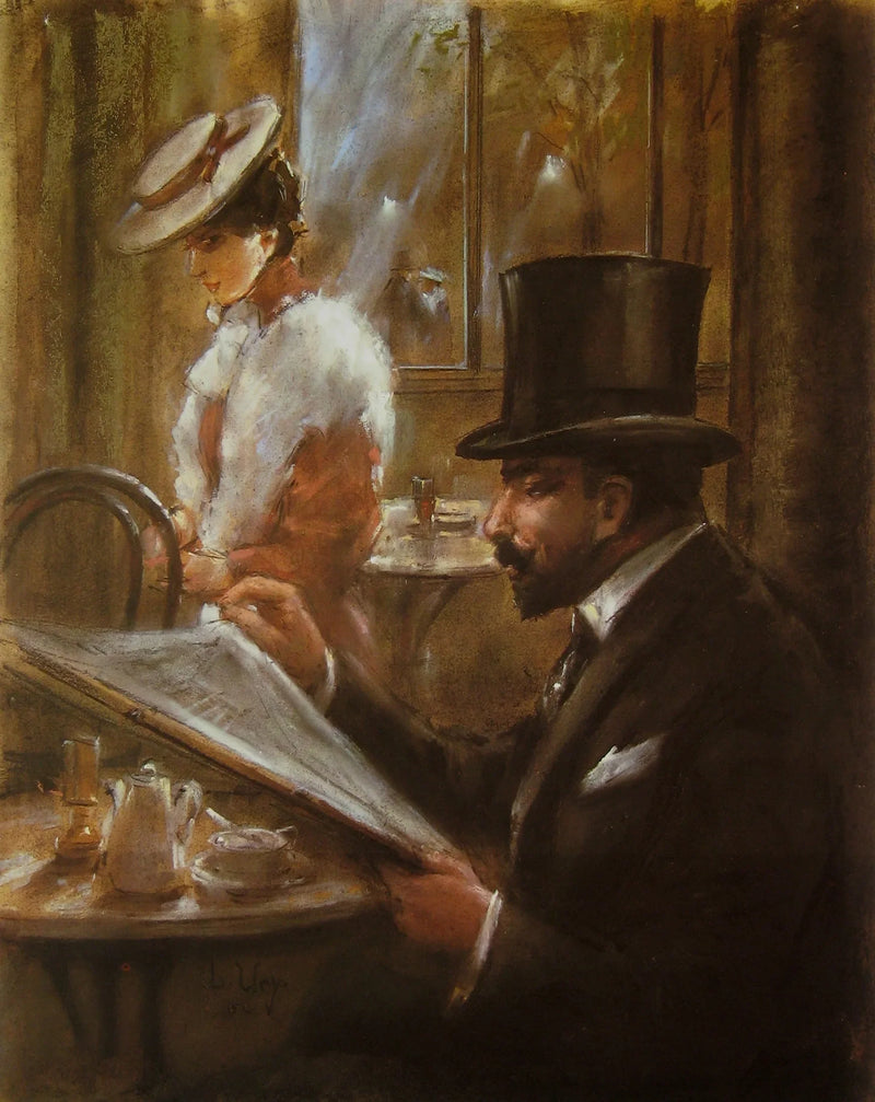 Im Café Bauer - Lesser Ury