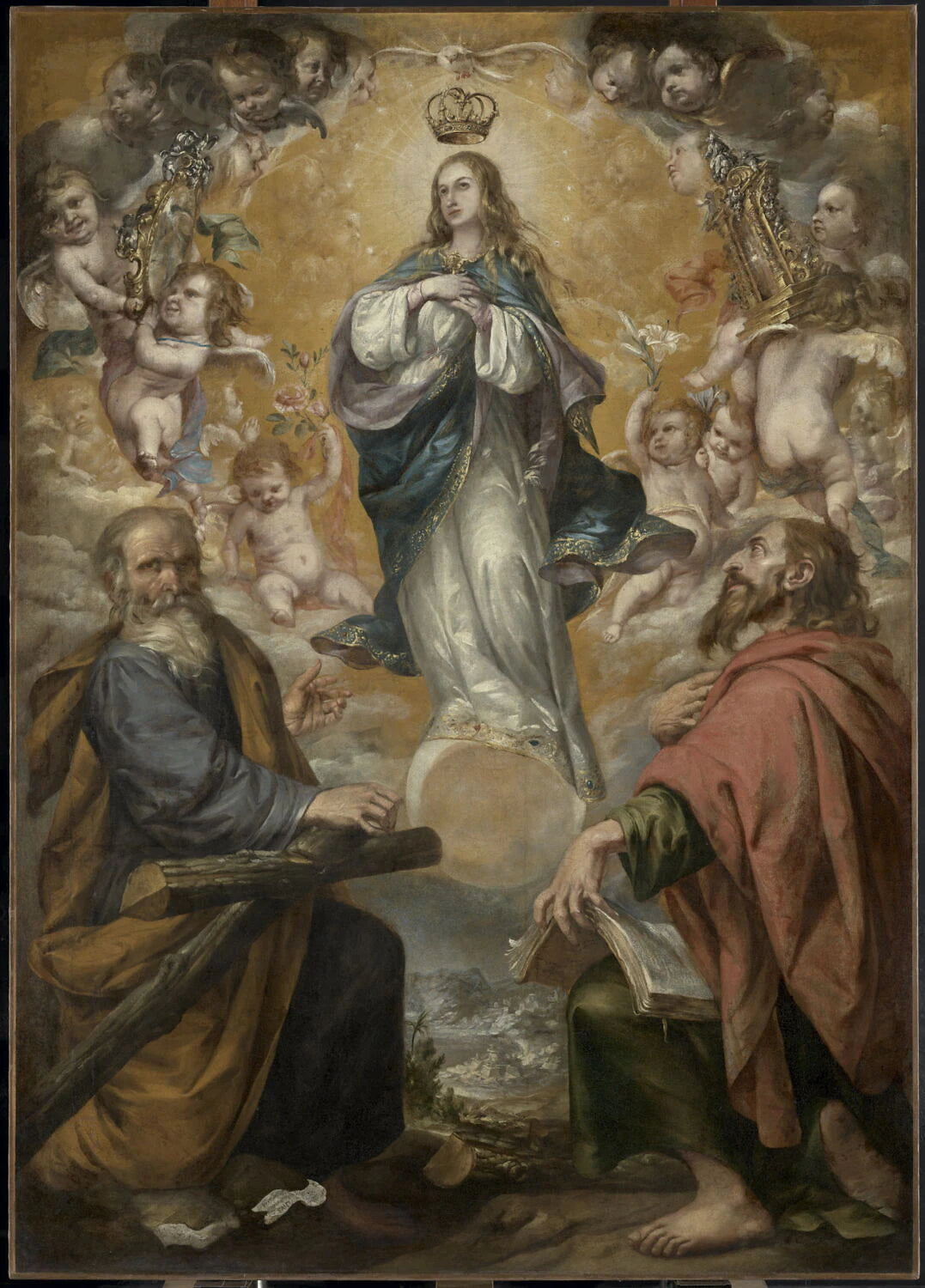 L'Immaculée Conception avec saint Philippe et saint Jacques le Mineur - Juan de Valdés Leal