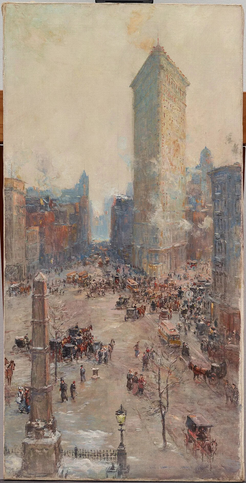 Immeuble Flat Iron - Colin Campbell Cooper image 1 reproduction de peinture à l’huile