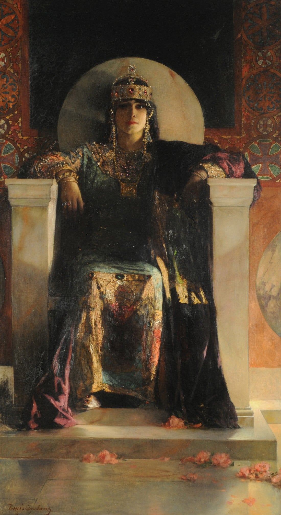 Impératrice Théodora - Jean-Joseph Benjamin-Constant image 1 copie de tableau peinte à la main