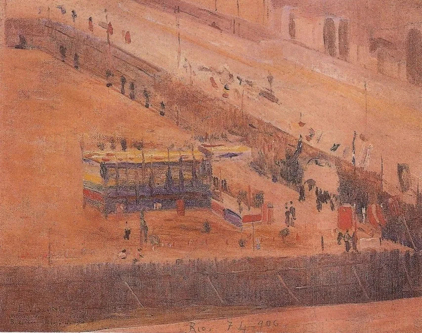 Inauguration de l'École nationale des beaux-arts - Eliseu Visconti image 1 tableau peint à l’huile sur toile