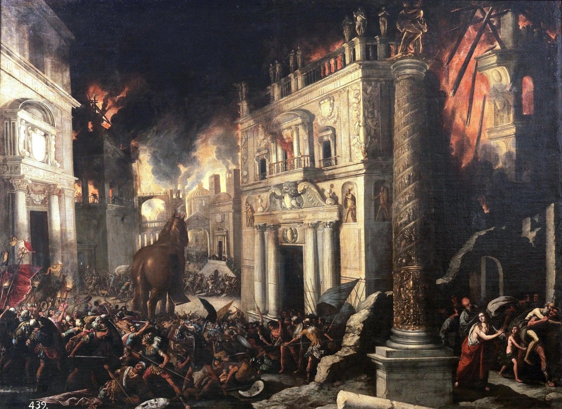 L'incendie de Troie - Francisco Collantes