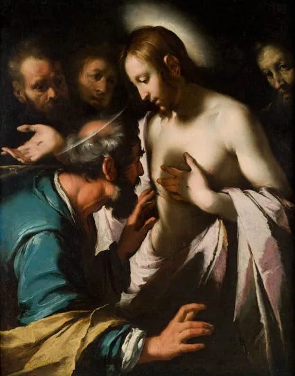 Incrédulo Tomás - Bernardo Strozzi image 1 reproduction de peinture à l’huile