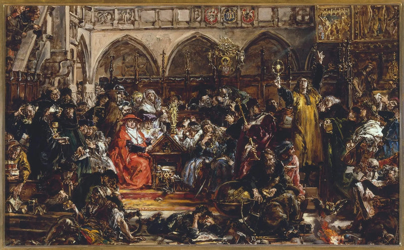 Influence de l'université sur le pays, d'après la série « Histoire de la civilisation en Pologne » - Jan Matejko