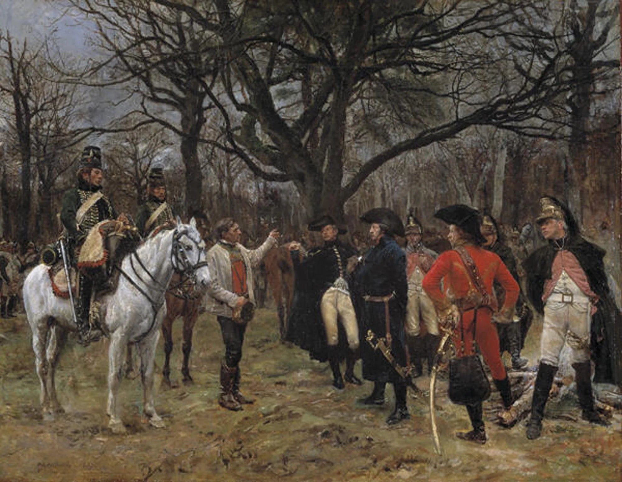 Information (Général Desaix et le Paysan) - Ernest Meissonier image 1 reproduction réalisée par Alpha Reproduction