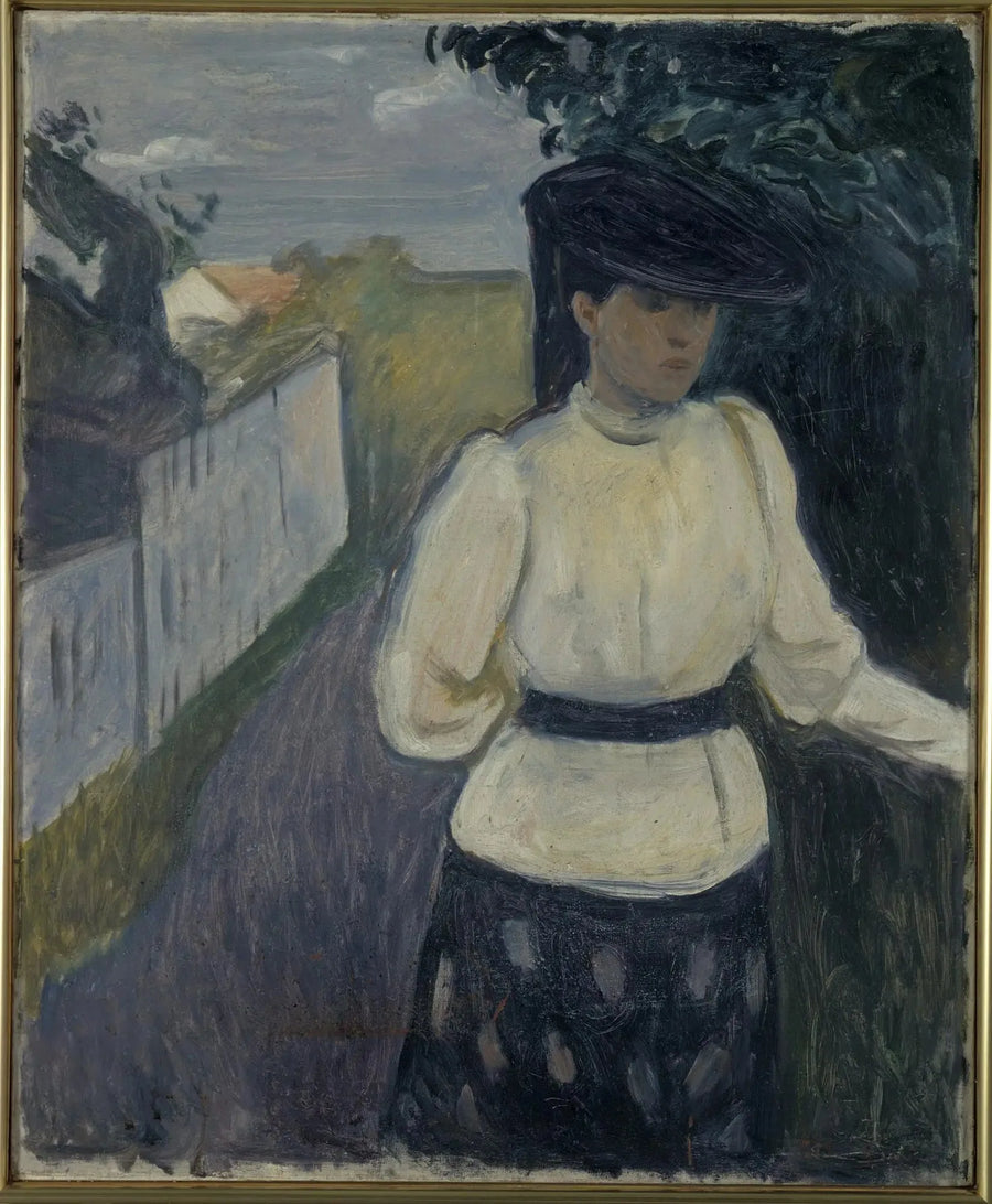 Inger dans une blouse blanche - Edvard Munch