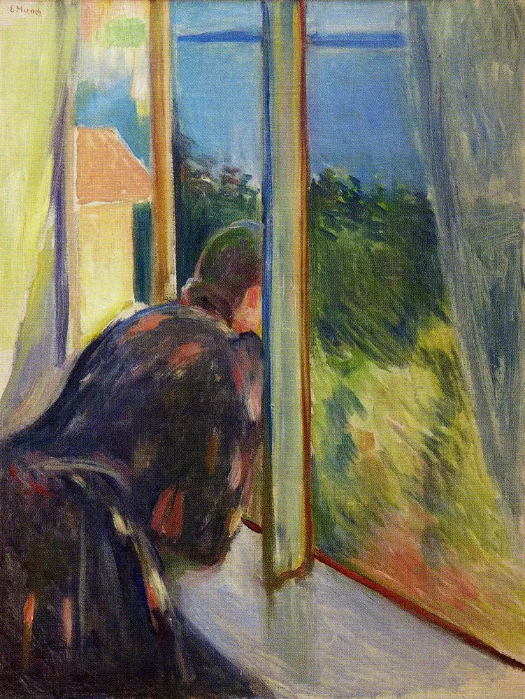 Inger près de la fenêtre - Edvard Munch