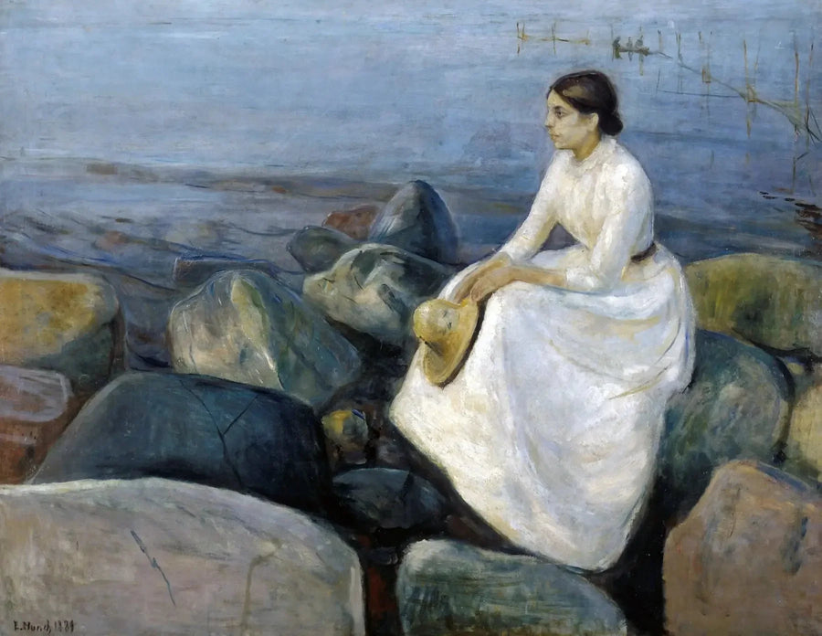 Inger sur la plage - Edvard Munch