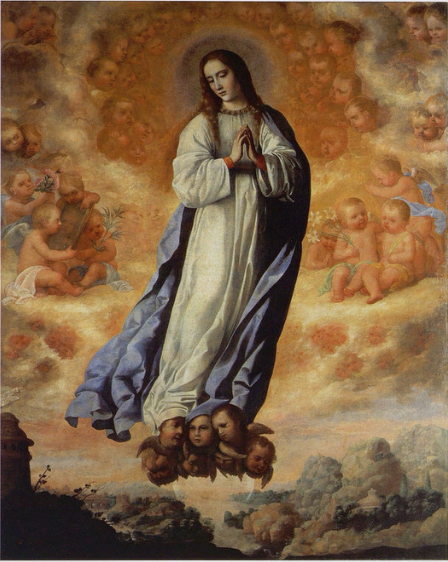 Inmaculada Concepción (Zurbarán, Nueva York) - Francisco de Zurbarán image 1 reproduction de peinture à l’huile