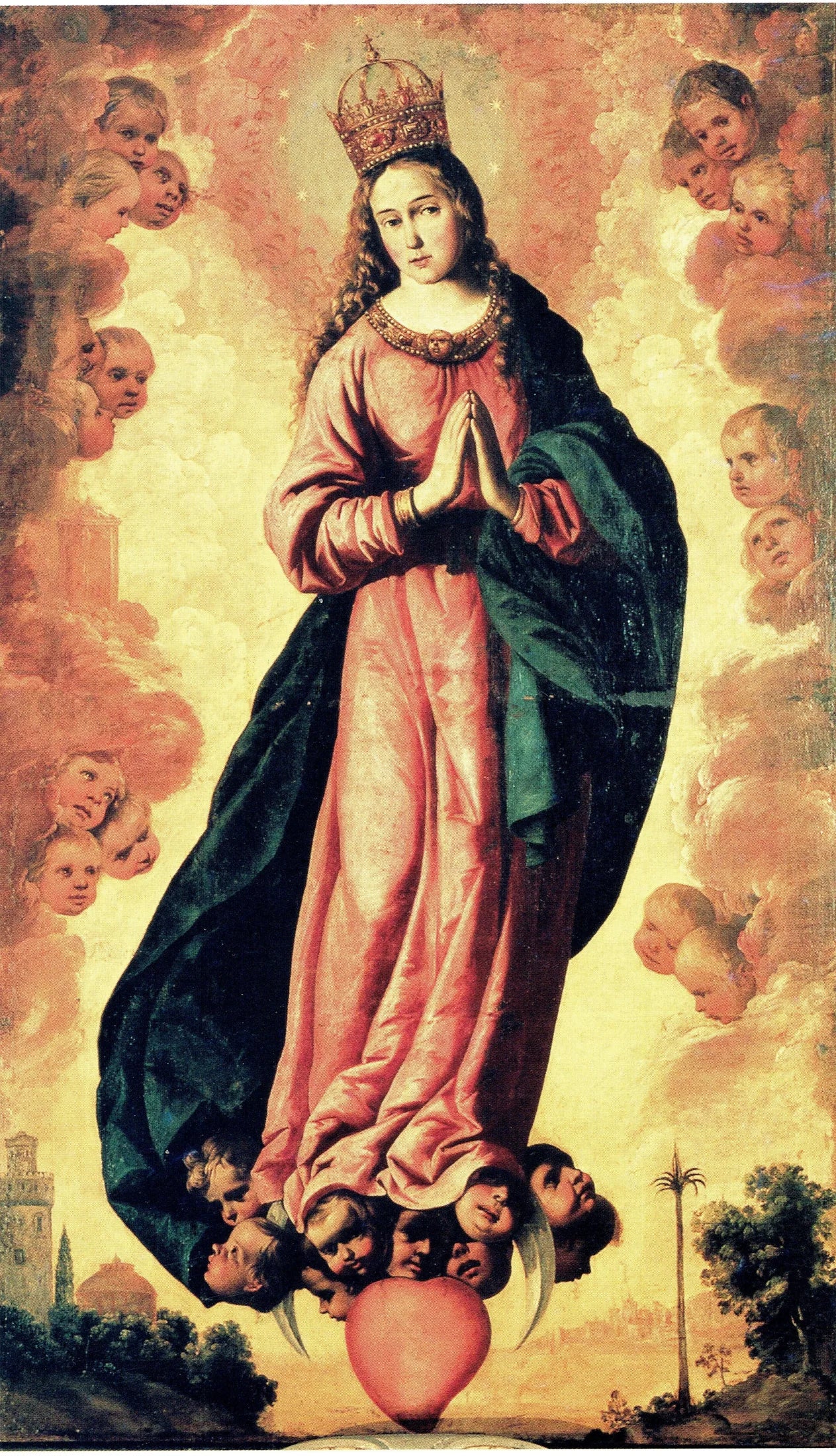 Inmaculada (Zurbarán, Catedral de Sevilla) - Francisco de Zurbarán image 1 copie de tableau peinte à la main