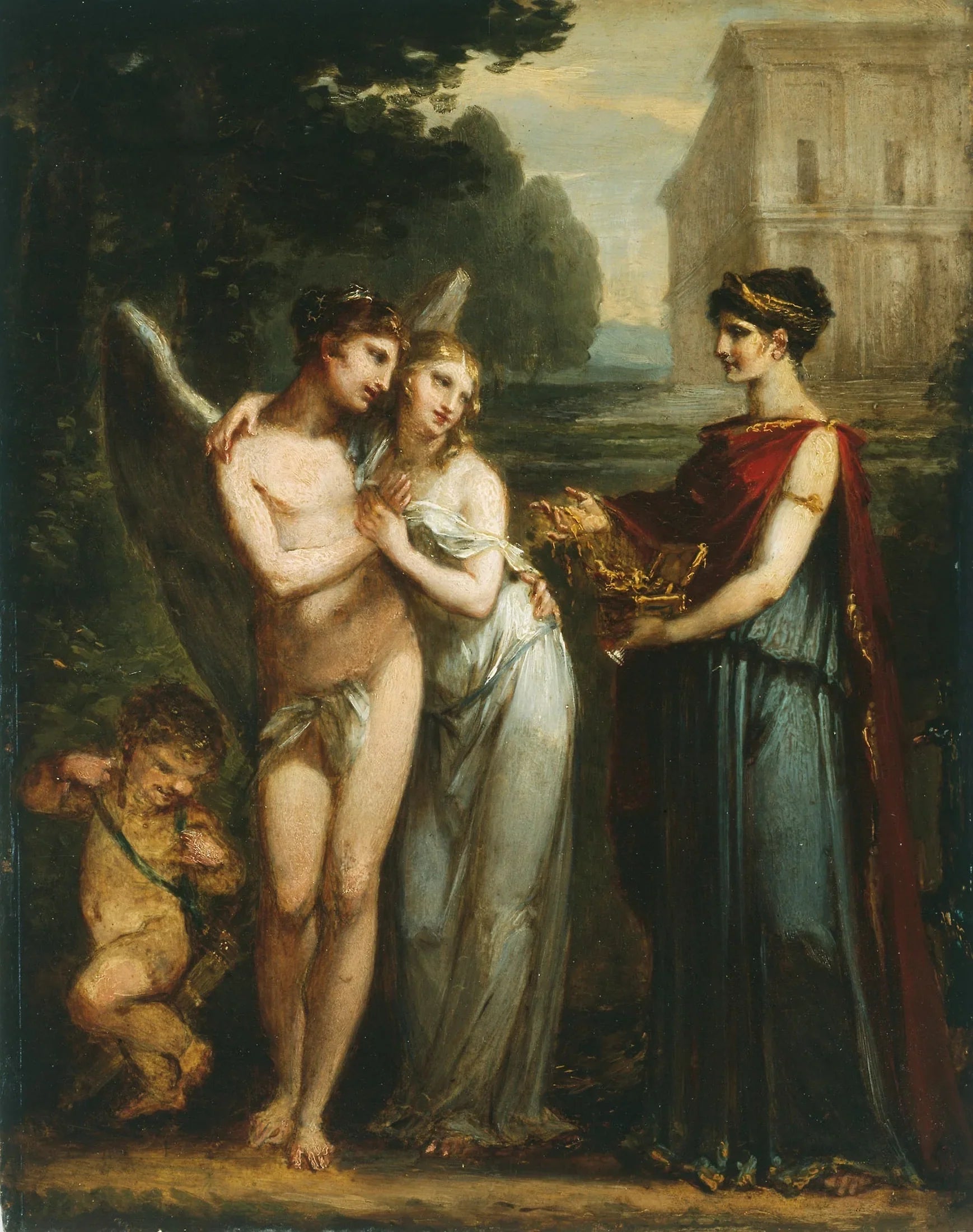 Innocence Choosing Between Love and Riches - Pierre-Paul Prud'hon image 1 copie peinte à la main à l’huile